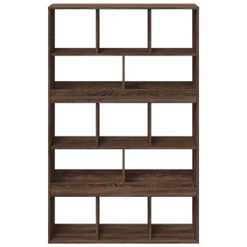  Bookcase Brown Oak 100x33x156.5 cm Engineered Wood