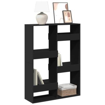  Bookcase Black 100x33x135 cm Engineered Wood