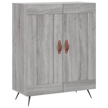 Highboard Grey Sonoma 69.5x34x180 cm Engineered Wood