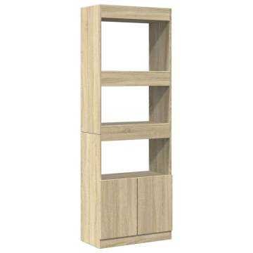  Highboard Sonoma Oak 63x33x180 cm Engineered Wood