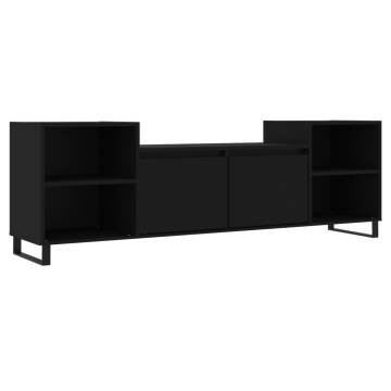 TV Cabinet Black 160x35x55 cm Engineered Wood