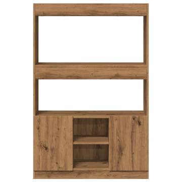  Highboard Artisian Oak 92x33x140 cm Engineered Wood