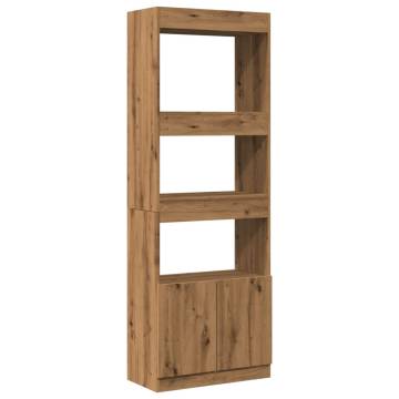  Highboard Artisian Oak 63x33x180 cm Engineered Wood