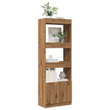  Highboard Artisian Oak 63x33x180 cm Engineered Wood