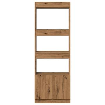  Highboard Artisian Oak 63x33x180 cm Engineered Wood