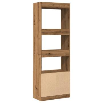  Highboard Artisian Oak 63x33x180 cm Engineered Wood