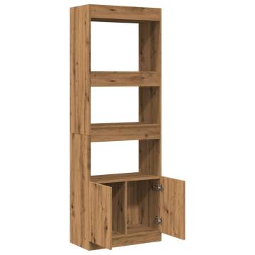  Highboard Artisian Oak 63x33x180 cm Engineered Wood