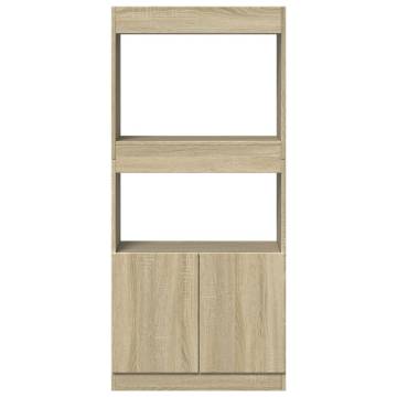  Highboard Sonoma Oak 63x33x140 cm Engineered Wood