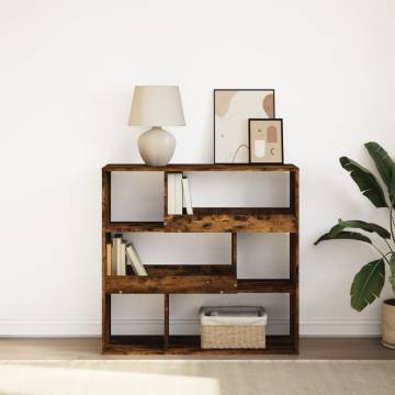  Book CabinetRoom Divider Smoked Oak 100x33x94.5 cm