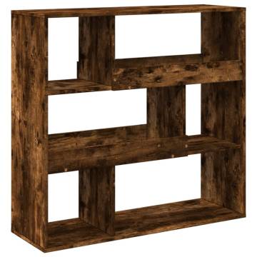  Book CabinetRoom Divider Smoked Oak 100x33x94.5 cm