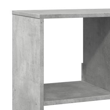  Bookcase Concrete Grey 100x33x125.5 cm Engineered Wood