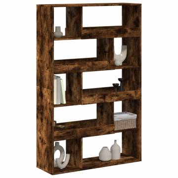  Room Divider Smoked Oak100x33x156.5 cm Engineered Wood