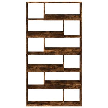  Room Divider Smoked Oak100x33x187.5 cm Engineered Wood