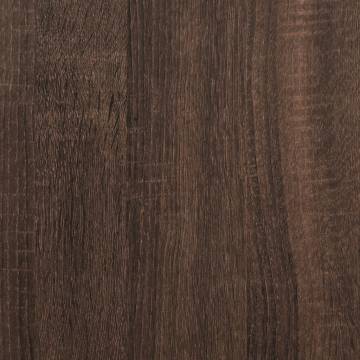  Room Divider Brown Oak 100x33x187.5 cm Engineered Wood