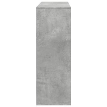  Bookcase Concrete Grey 100x33x94.5 cm Engineered Wood