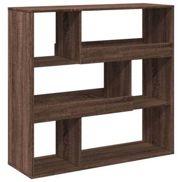  Bookcase Brown Oak 100x33x94.5 cm Engineered Wood