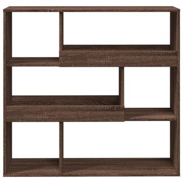  Bookcase Brown Oak 100x33x94.5 cm Engineered Wood