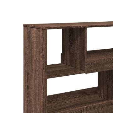  Bookcase Brown Oak 100x33x94.5 cm Engineered Wood