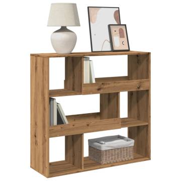  Bookcase Artisian Oak 100x33x94.5 cm Engineered Wood