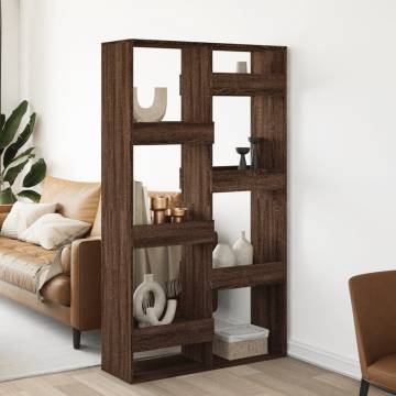  Room Divider Brown Oak 100x33x175 cm Engineered Wood