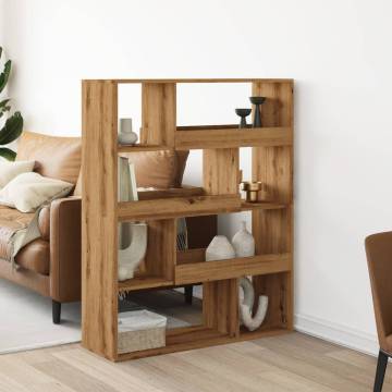  Bookcase Artisian Oak 100x33x125.5 cm Engineered Wood