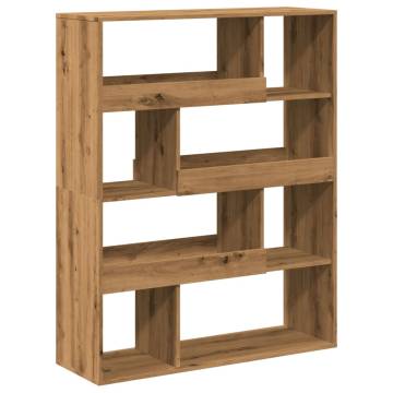  Bookcase Artisian Oak 100x33x125.5 cm Engineered Wood