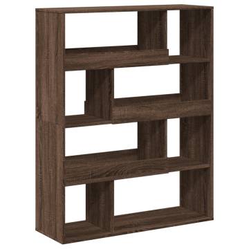  Room Divider Brown Oak 100x33x125.5 cm Engineered Wood