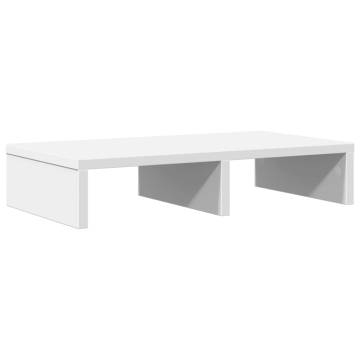  Monitor Stand White 50x27x10 cm Engineered Wood