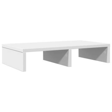  Monitor Stand White 50x27x10 cm Engineered Wood