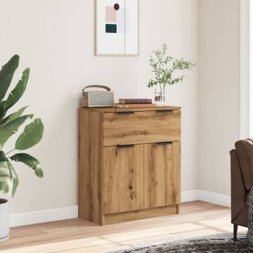  Sideboard Artisan Oak 60x30x70 cm Engineered Wood