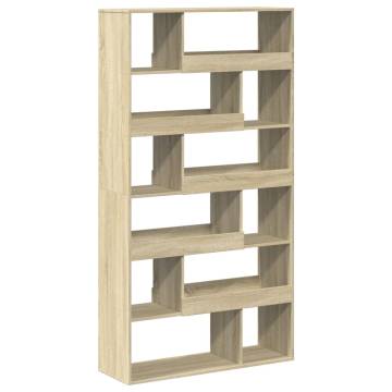  Bookcase Sonoma Oak 100x33x187.5 cm Engineered Wood