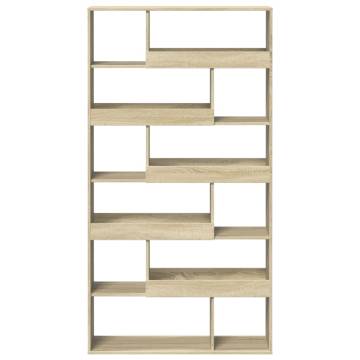  Bookcase Sonoma Oak 100x33x187.5 cm Engineered Wood