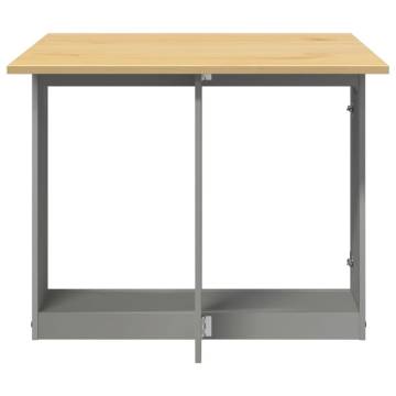  Butterfly Dining Table Foldable Corona Grey Solid Wood Pine