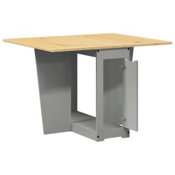  Butterfly Dining Table Foldable Corona Grey Solid Wood Pine