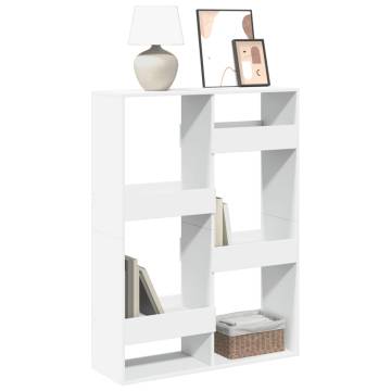  Bookcase White 100x33x135 cm Engineered Wood