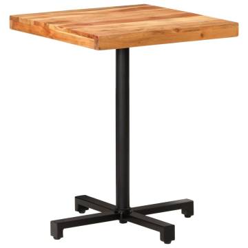  Bistro Table Square 60x60x75 cm Solid Acacia Wood