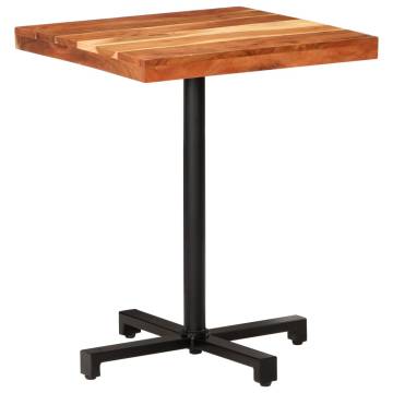  Bistro Table Square 60x60x75 cm Solid Acacia Wood