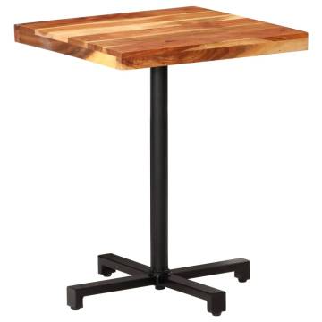  Bistro Table Square 60x60x75 cm Solid Acacia Wood