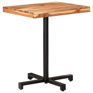  Bistro Table Square 60x60x75 cm Solid Acacia Wood