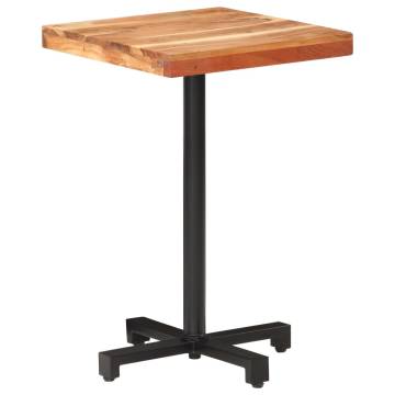  Bistro Table Square 50x50x75 cm Solid Acacia Wood