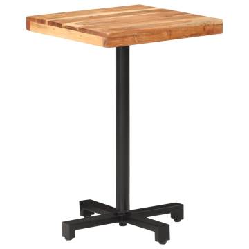  Bistro Table Square 50x50x75 cm Solid Acacia Wood