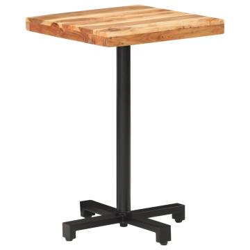  Bistro Table Square 50x50x75 cm Solid Acacia Wood