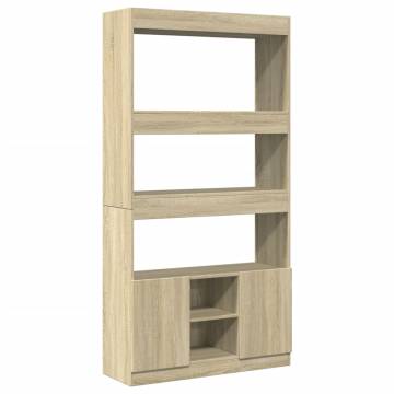  Highboard Sonoma Oak 92x33x180 cm Engineered Wood