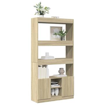  Highboard Sonoma Oak 92x33x180 cm Engineered Wood