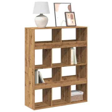  Bookcase Artisan Oak 100x33x125.5 cm Engineered Wood