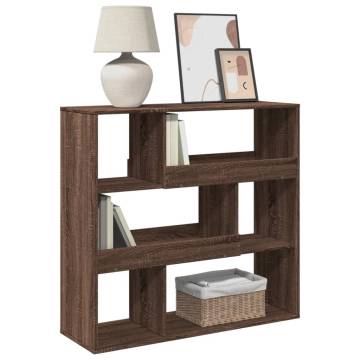  Book CabinetRoom Divider Brown Oak 100x33x94.5 cm