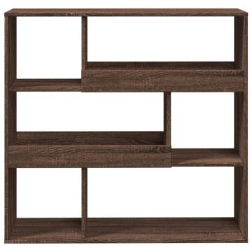  Book CabinetRoom Divider Brown Oak 100x33x94.5 cm