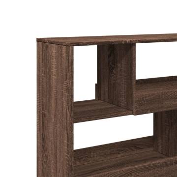  Book CabinetRoom Divider Brown Oak 100x33x94.5 cm