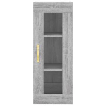 Highboard Grey Sonoma 34.5x34x180 cm Engineered Wood