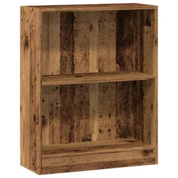  Bookcase Old Wood 60x24x76 cm Engineered Wood